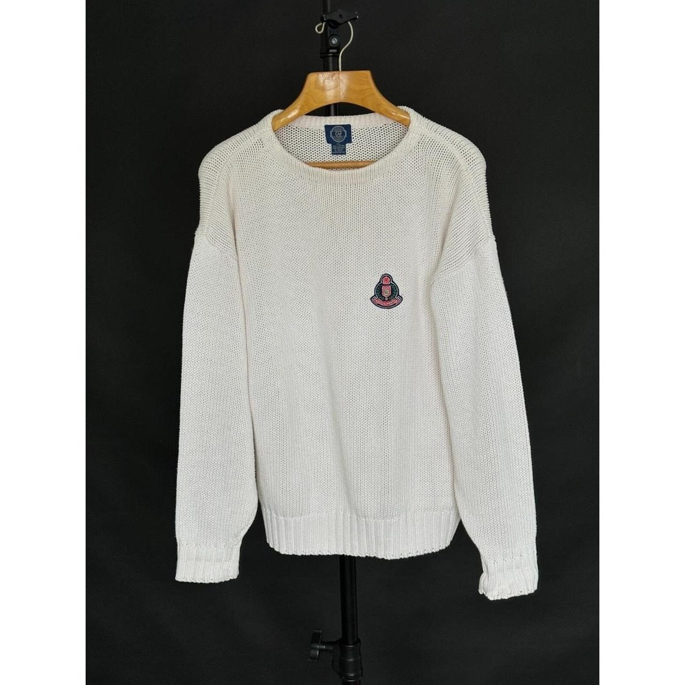 1970's Vintage Gap Heavy Knit Crewneck Cotton Sweater - Mens XL